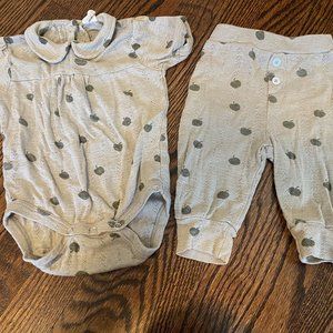 Kate Quinn Green Apple Pointelle set